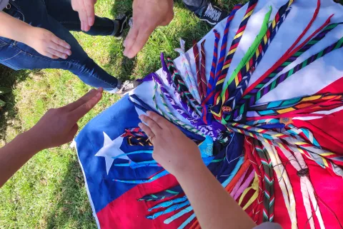 Scout scarves and hand gestures