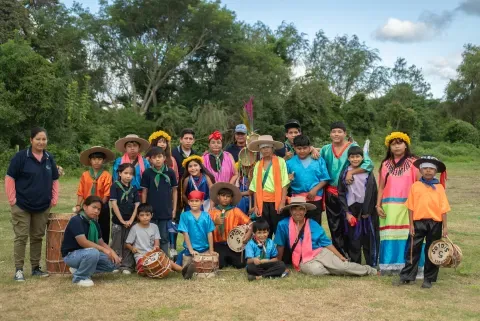 scout group in a meeting