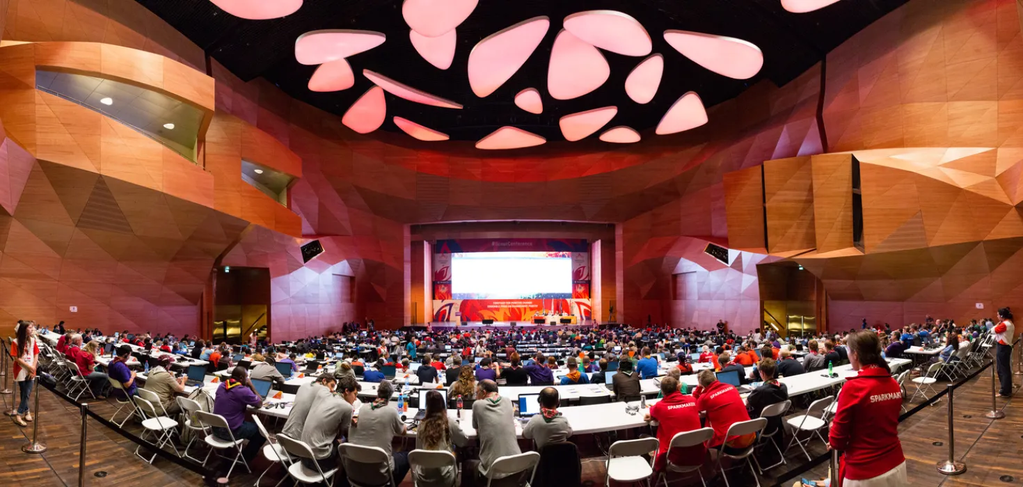 World Scout Conference 2017 Azerbaijan, view of plenary from the back
