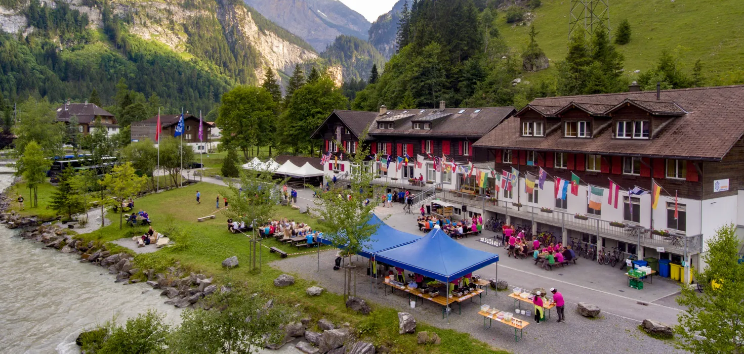 Kandersteg International Scout Centre (KISC) in Kandersteg, Switzerland.