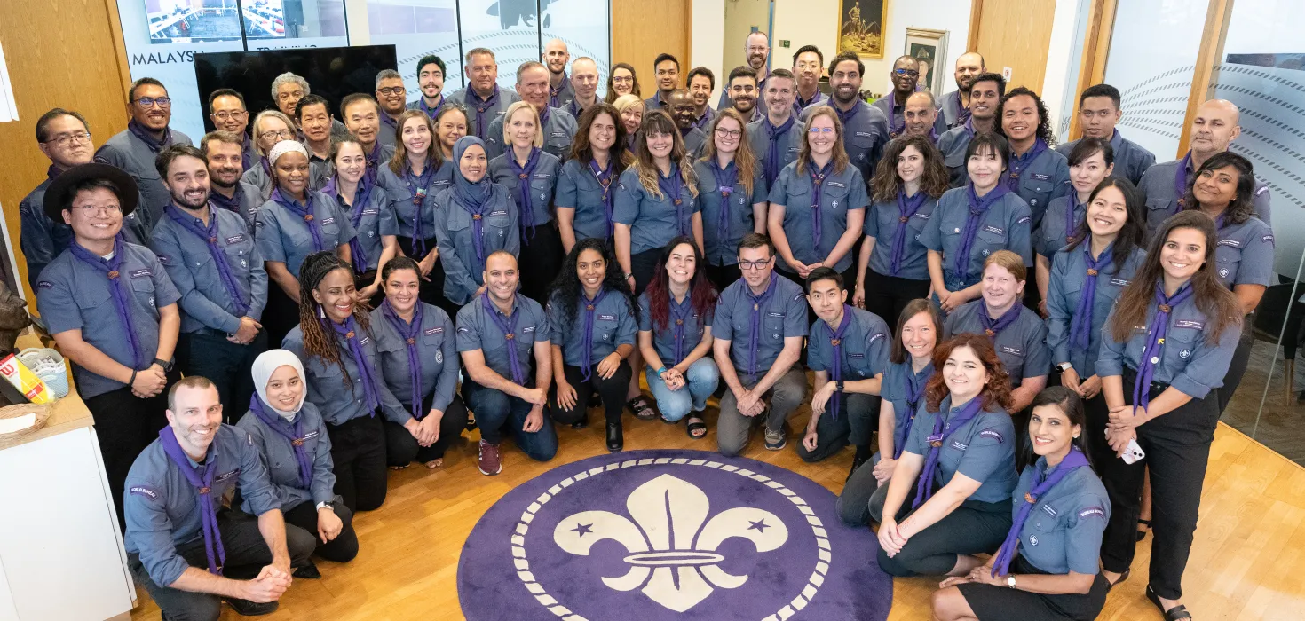 Photo du personnel du Bureau Mondial du Scoutisme