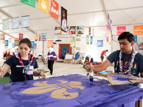Volunteers at World Scout Jamboree
