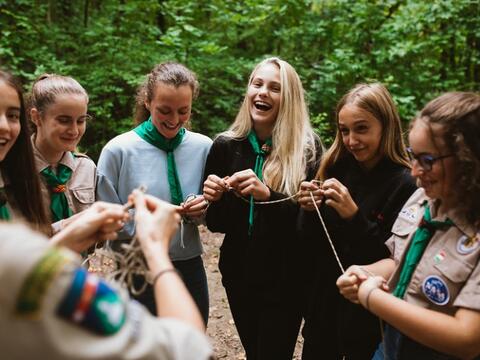 Group of Scouts in uniform