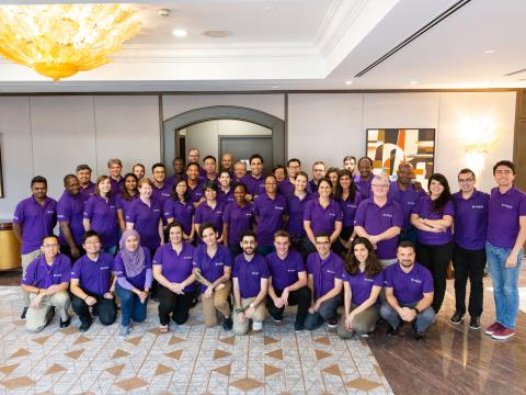 a group photo of the World Scout Bureau staff