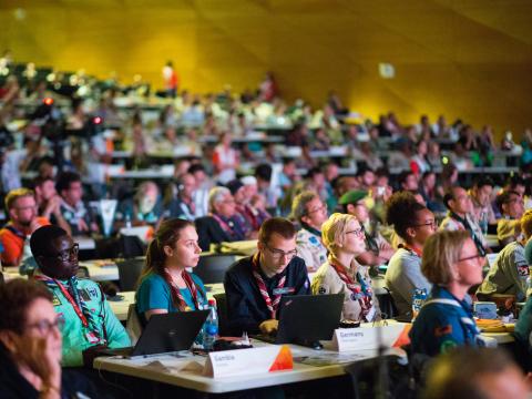 delegations sitting in the plenary - Azerbijan 2017