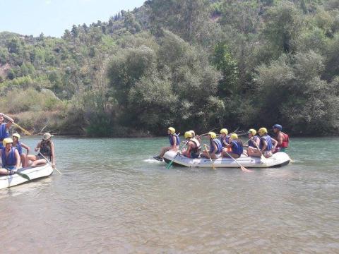 scouts water rafting