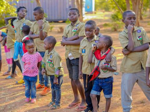 Young refugees in Malawi participate in Scouting