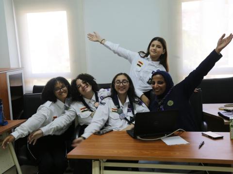 Egyptian Scouts participate in activities during JOTA-JOTI 2023