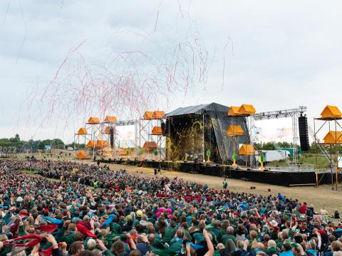 Denmark National Scout Jamboree 2022 stage.