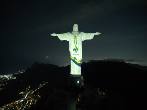 Christ the Redeemer with scarf