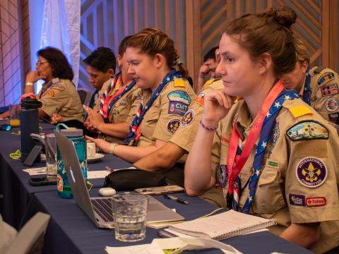 Scouting America scouts in Conference