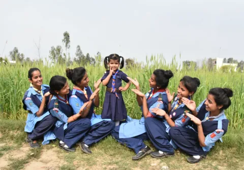 Girl Scouts in India in the Outdoors