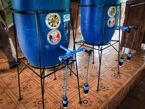 Blue water filters