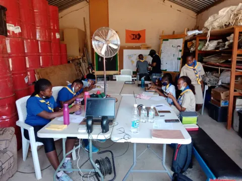 cScouts in Namibia participate in JOTA-JOTI 2021