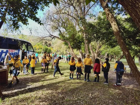 Scouts are committed to the environment - it's their playground after all! These Scouts are enjoying a weekend in the forest.