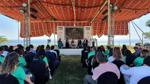 A Scout is featured on a panel discussion at The Extreme Hangout COP27 side event in Sharm el-Sheikh, Egypt