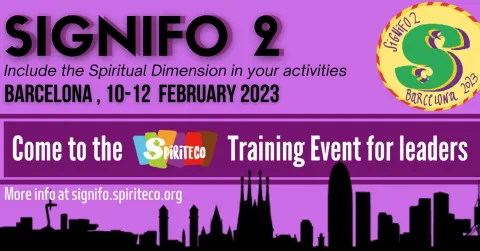 Signifo2 include the Spiritual Dimension in your activities promotional poster.