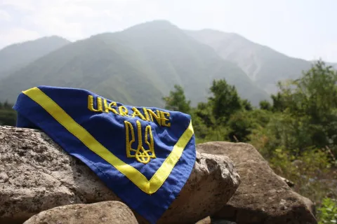 Scouts of Ukraine scarf.