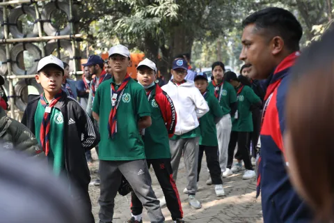nepal scouts at the 32APRJAM