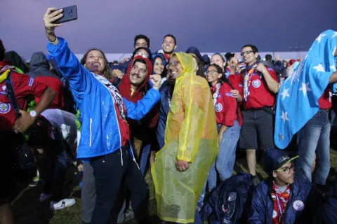 Ahmed Mamdouh from Egypt was prepared to have fun in any situation during the World Scout Jamboree in 2019