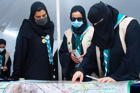 Princess Sama joins Scout volunteers during Haj pilgrimage