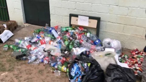 plastic collected