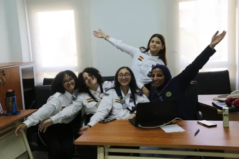 Egyptian Scouts participate in activities during JOTA-JOTI 2023