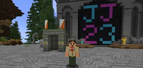 Scouts Minecraft server during JOTA-JOTI 2023