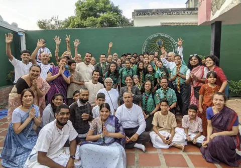 Scouts of different religions united