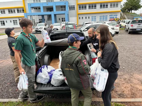 Scouts gathering food