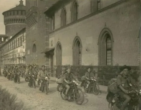 The departure of the Scouts in 1949.