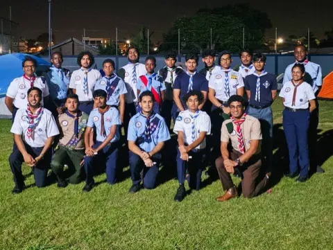 Scouts TT in leadership training
