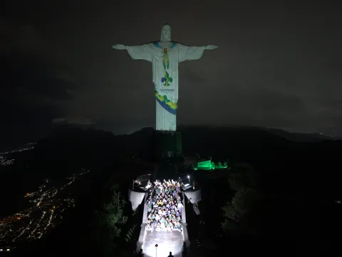 Los scouts de Brasil se reúnen para celebrar el Cristo Redentor