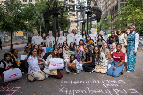 Youth reps attend an advocacy event