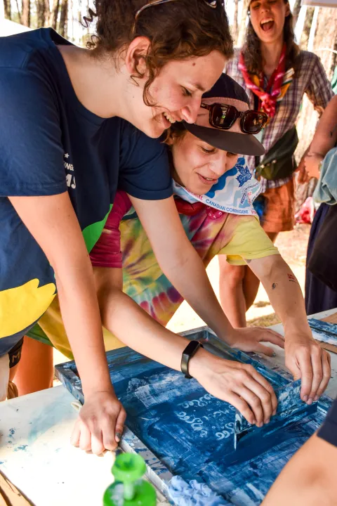 Activities at the main campsite
