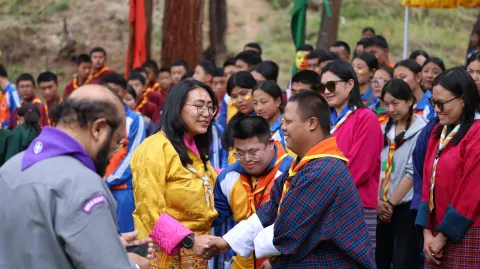 Bhutan's National Jamboree ceremonial rights