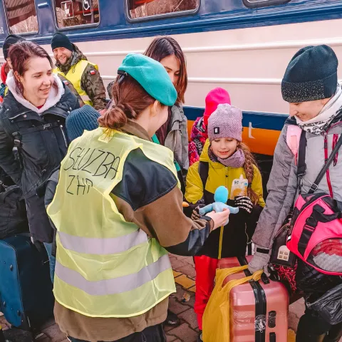 Scouts helping refugees from Ukraine