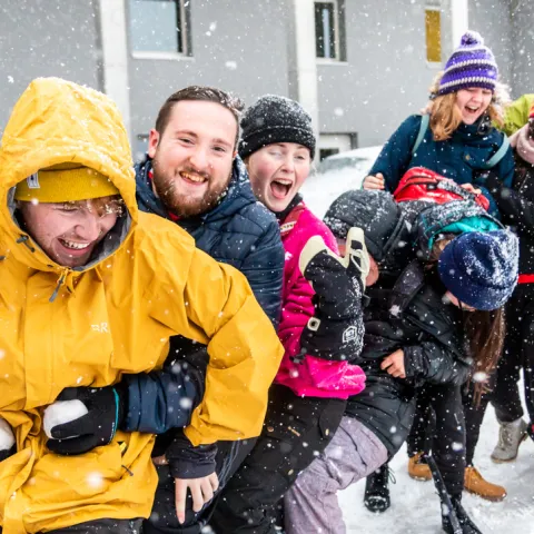 Snowy activities at KISC